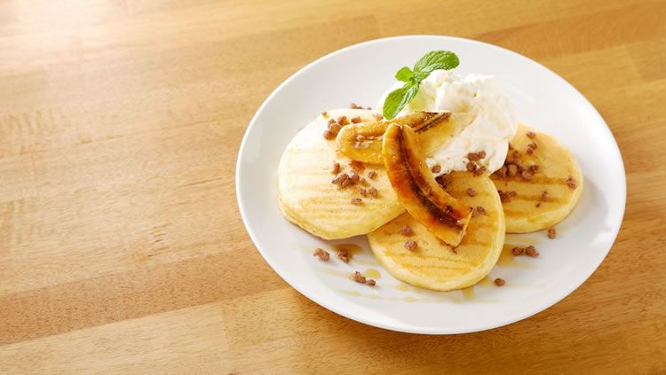 Caramelized Banana Pancakes