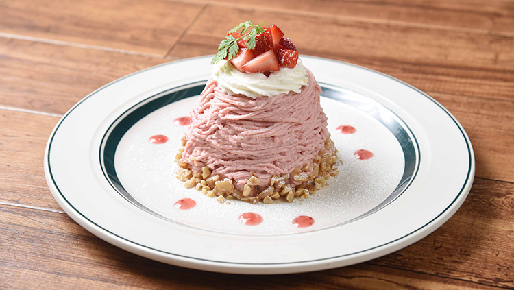 Cafe Pancake Gram Premium 代官山店限定 いちごのモンブランパンケーキ パンケーキを中心としたカフェgram グラム Cafe Pancake Gram Premium 代官山店限定 いちごのモンブランパンケーキ パンケーキを中心としたカフェgram グラム