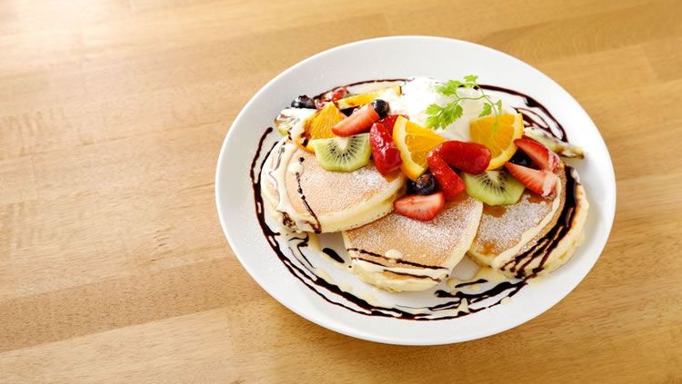 Mix Fruits ＆ Chocolate pancake